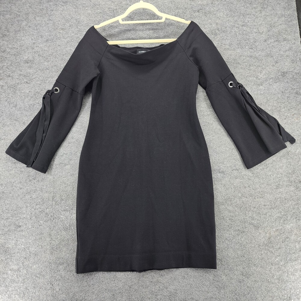 Fifteen Twenty Dress Womens Large 3/4 Sleeve Black
